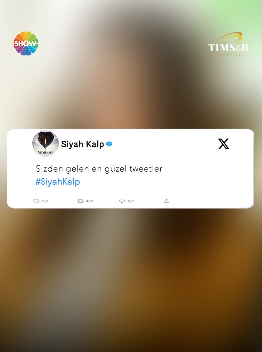 Tweetleriniz ❤️ biz… #SiyahKalp etiketiyle yorumlarınızı yapmayı unutmayın! 😍 #SiyahKalp yeni bölümüyle Perşembe 20.00’de @showtv’de 🖤 TIMS&B Productions