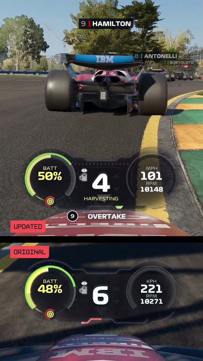 Here's your first look at the updated Dash, coming to #F125. Improvements have been made based on community feedback, to give you clearer at-a-glance info while in the heat of battle 🆚