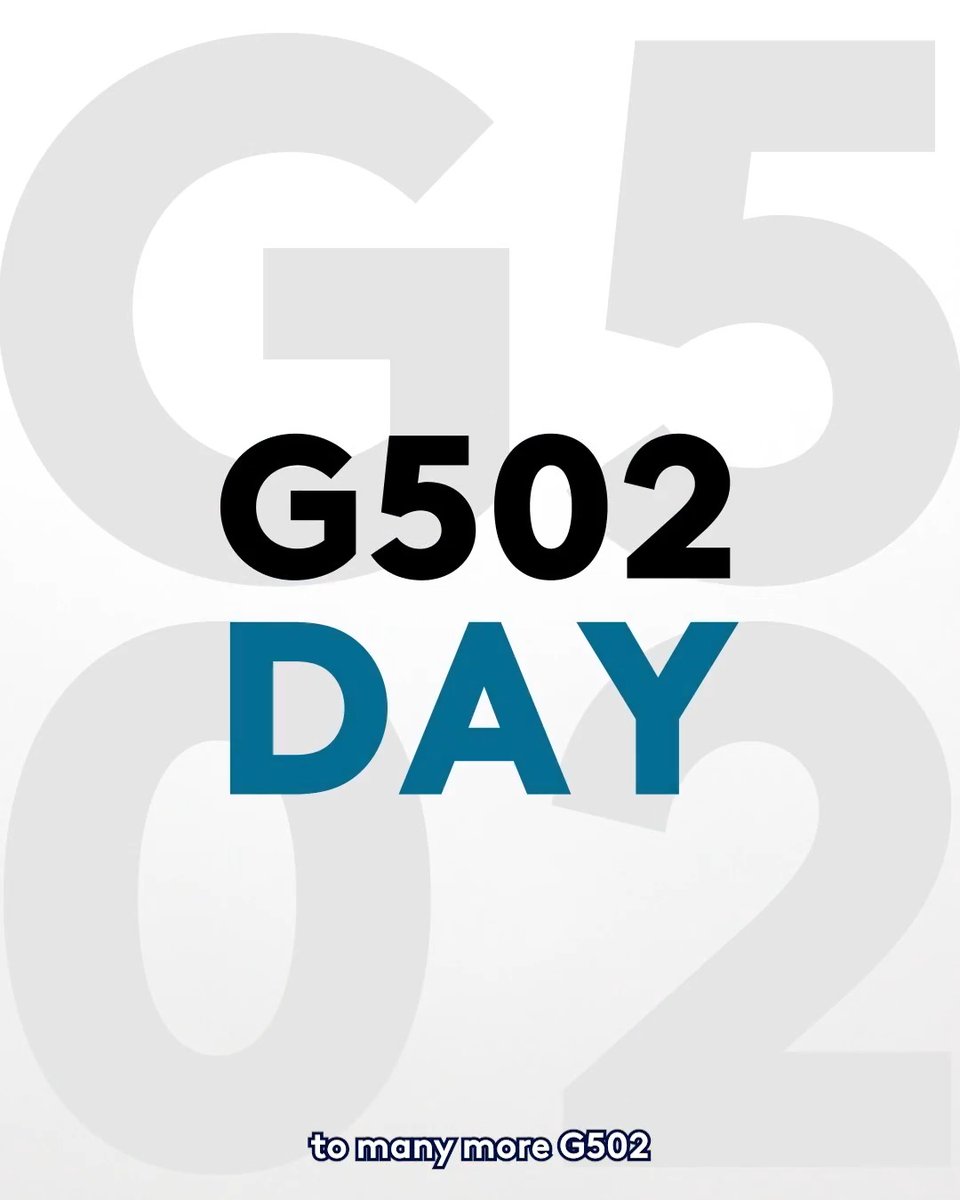 On this G502 Day, we shout out an absolute legend. Comment the year you started using your G502 ⬇️