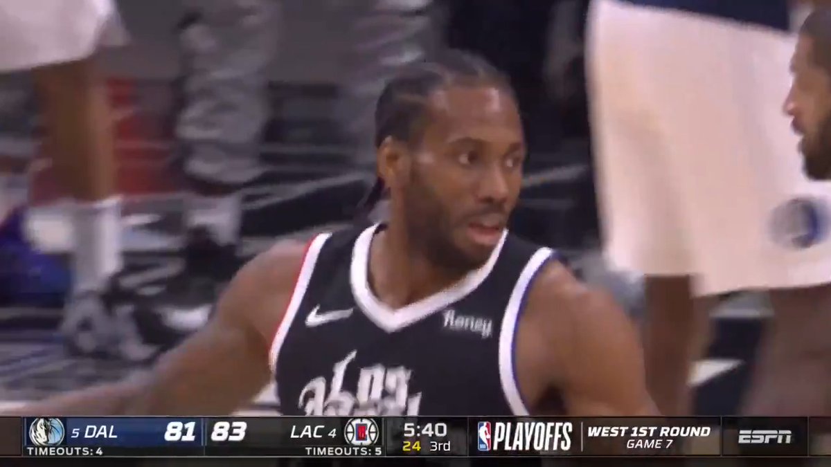 The last time Kawhi Leonard played in a game 7: 28 Points 10 Rebounds 9 Assists 4 Steals 66.7% FG 77.4% TS Game 7 vs Denver tomorrow, will Kawhi deliver again?
