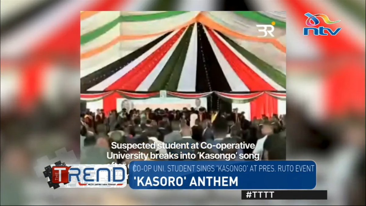 Co-op University student sings ‘Kasongo Yeye’ at President Ruto event #TTTT