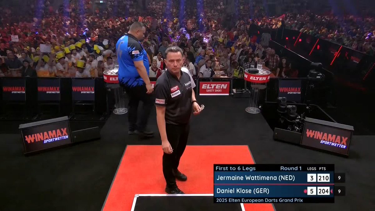 KLOSE KO's WATTIMENA! Daniel Klose delights the German crowd with a 6-3 win over Jermaine Wattimena, just his second Euro Tour victory! 📺 #ET6 | R1
