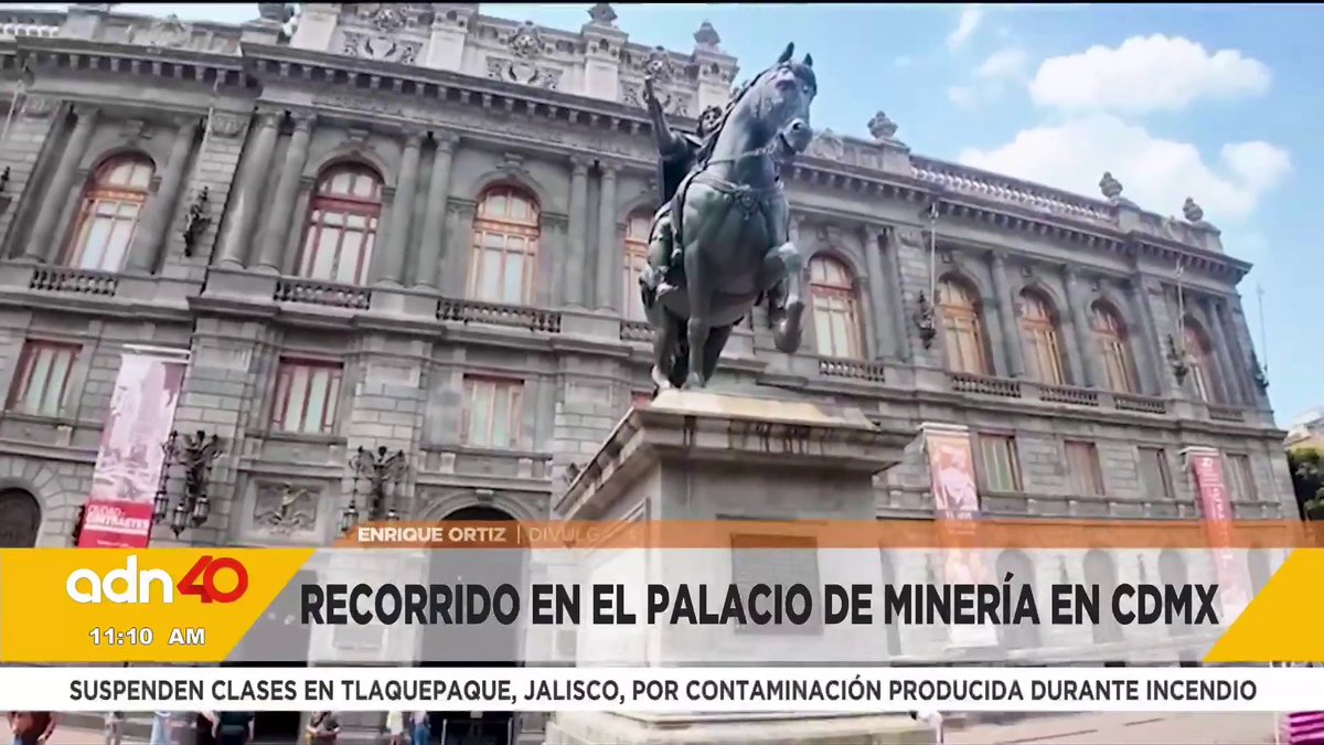 Enrique Ortiz (Tlatoani_Cuauhtemoc) nos da un recorrido por el histórico Palacio de Minería en #CDMX ✨ Todos los detalles con Valentina Rodríguez en #adnConmigo 👥 |