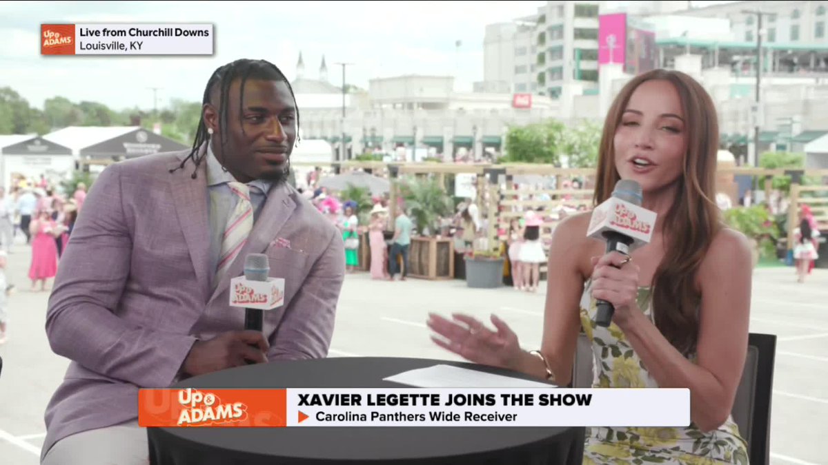 Panthers WR Xavier Legette owns 14 horses 🤯 "I see it as a big investment and one day I want to get into the Derby." Kay Adams | Xavier Legette