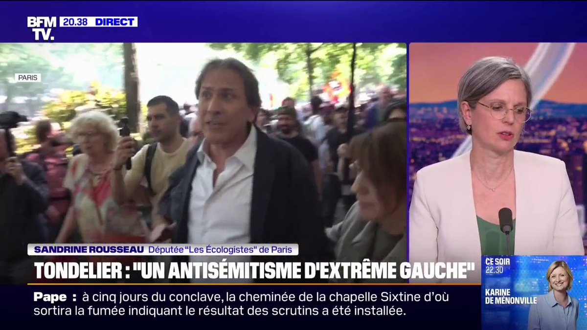 Sandrine Rousseau: "Il y a de l'antisémitisme dans le camp de la gauche, il n'y a pas de doute avec ça, nous avons des progrès à faire"