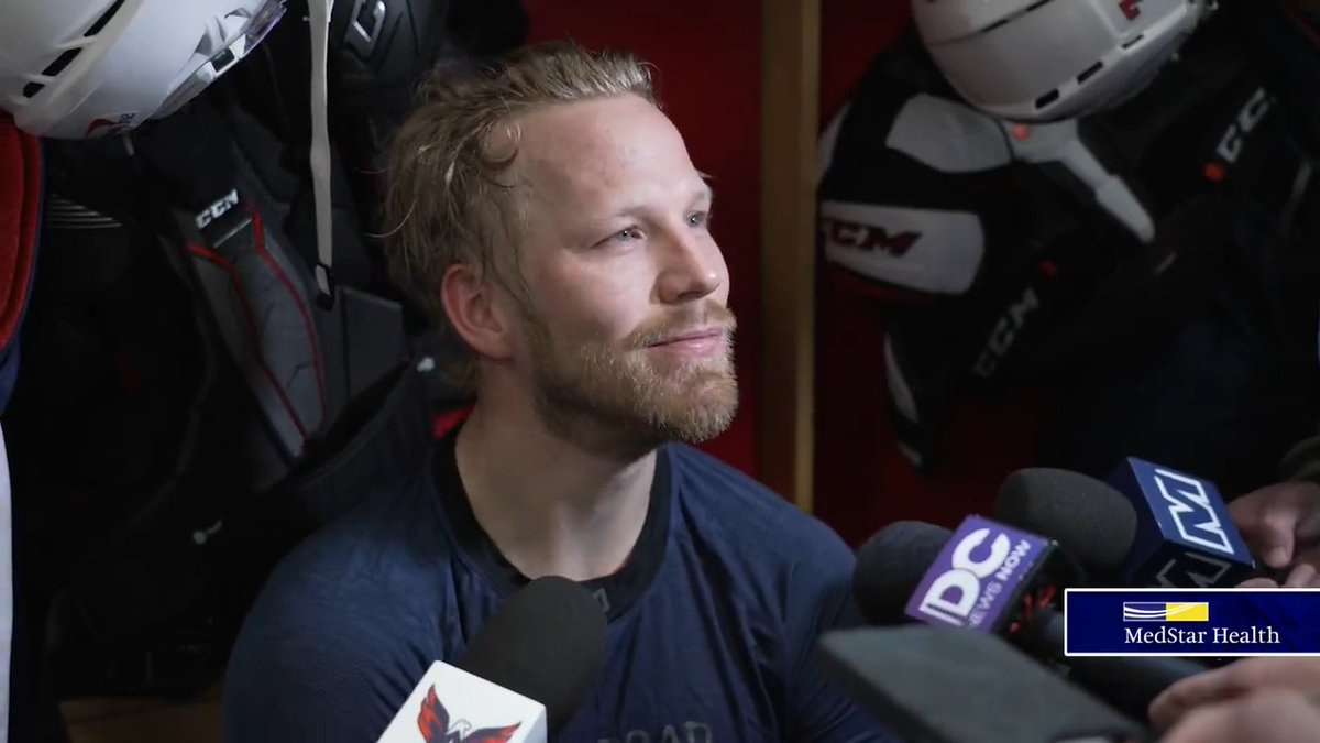 "It’s two teams that are not going to be satisfied with having an exit here in the Second Round.” Lars Eller speaks to the media about the Capitals’ upcoming series with the Hurricanes. #ALLCAPS | MedStar Health