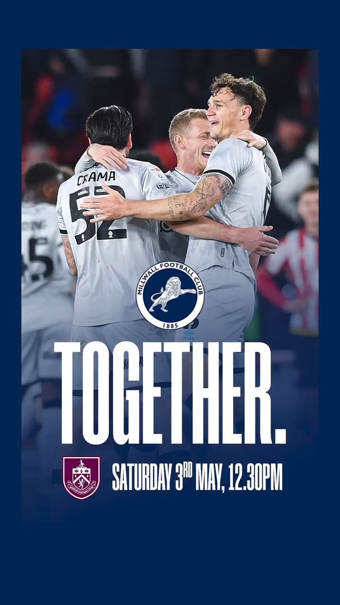 💪 We go to Turf Moor as one.