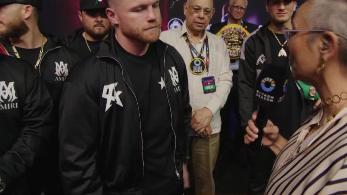 .Canelo Alvarez is not bothered by the height difference between him and William Scull 👀 🎟️ Buy fight bundle on DAZN NOW - link in bio #GarciaRomero | #CaneloScull via #RiyadhSeason | May 2 &amp; 3 | Powered by FATAL FURY: City of the Wolves City of the Wolves | SNK GLOBAL | @RingMagazine