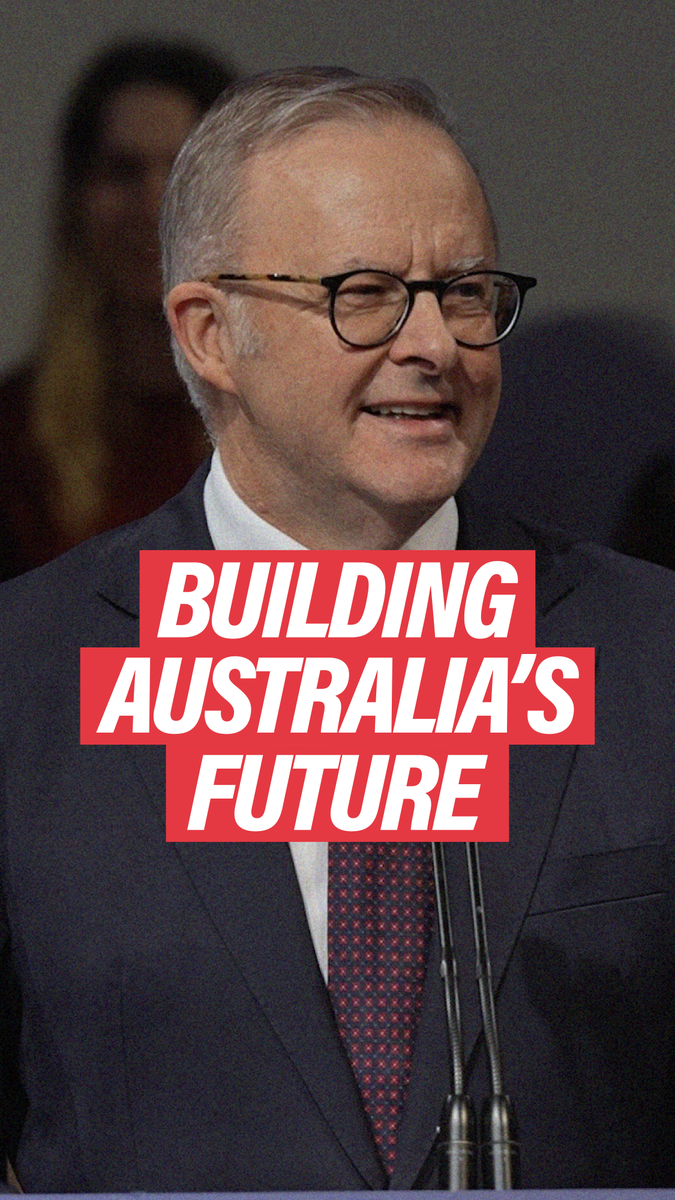 Vote Labor to keep building Australia's future.