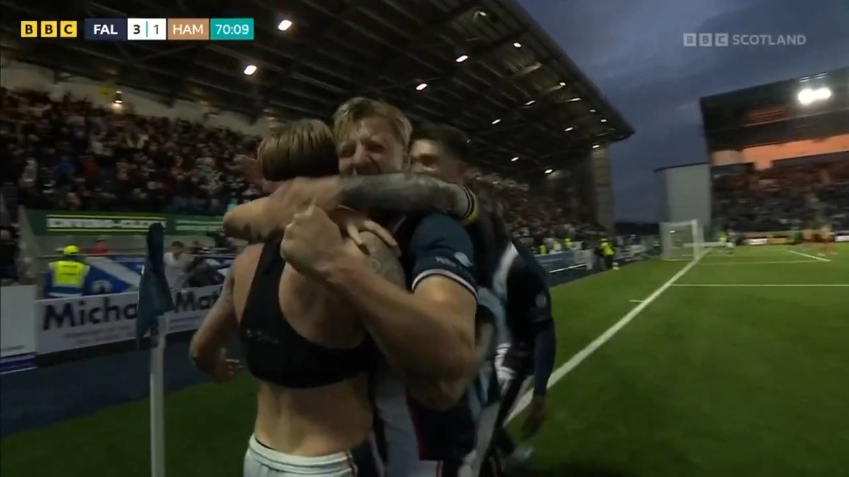 'That could be the goal that seals it for Falkirk!' 📢 Calvin Miller take a bow 👏 #BBCFootball