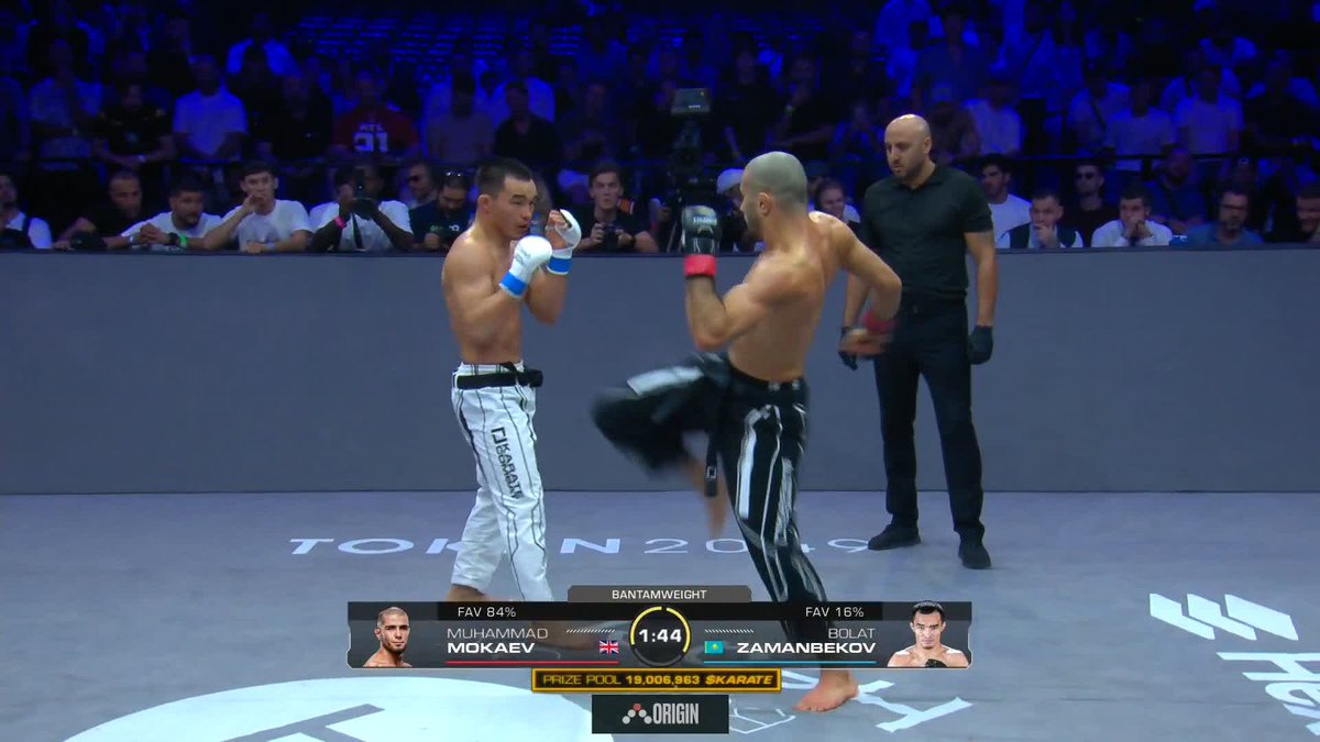 Muhammad Mokaev with a dominant finish in his Karate Combat debut at #KC54 💥