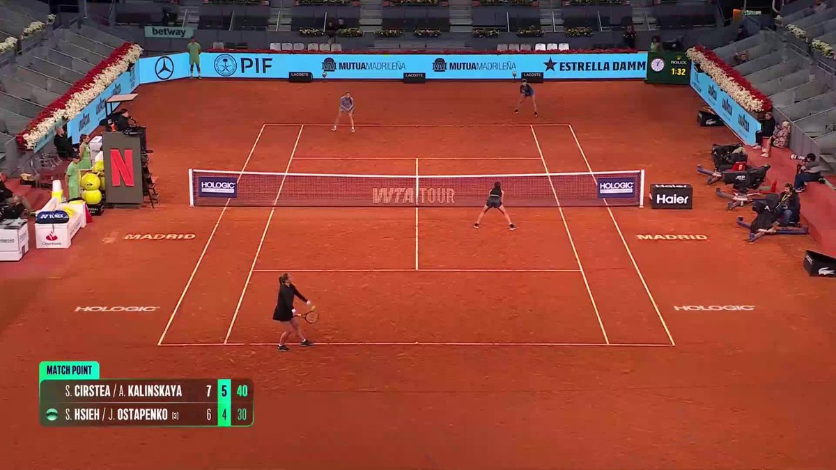 First time linking up and Sorana Cirstea & Anna Kalinskaya are in a Hologic WTA Tour 1000 final! #MMOPEN