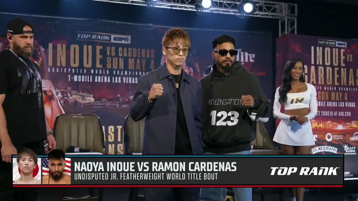 The face off 👀 #InoueCardenas | Monday May 5th, 1am | Live on Sky Sports Action
