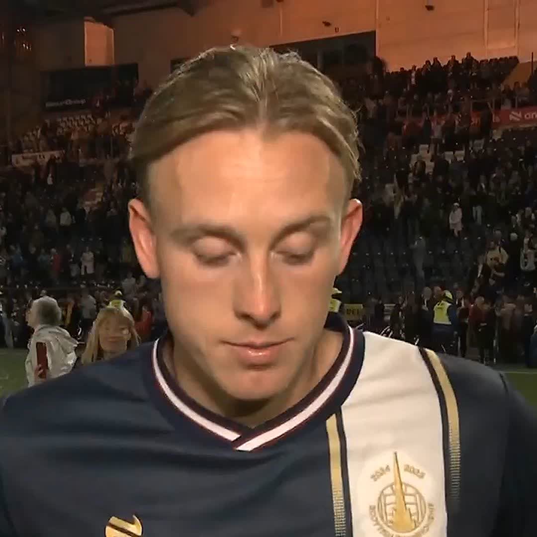 🗣️ “So many highs and lows in football and the last four or five weeks, the lows were low” Goalscorer Calvin Miller reflects on a rollercoaster of a season which ends in Falkirk being crowned champions ⬇️