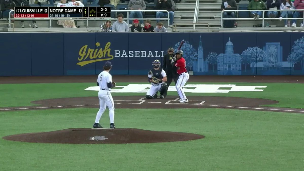 Z did it again‼️ Two straight nights with a first-inning blast. T1 | Cards 1, Irish 0 📺 #GoCards | Zion Rose