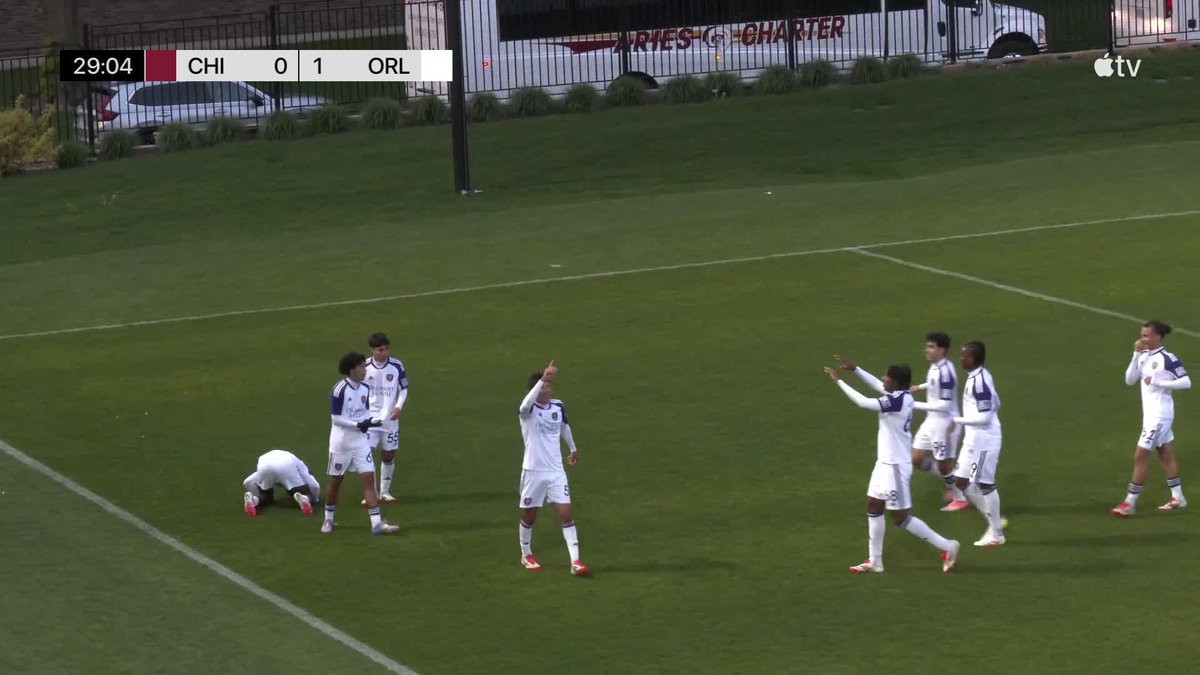 The pass 😱 The finish 🥶 Orlando City B takes the lead on the road! 📺 #MLSSeasonPass: