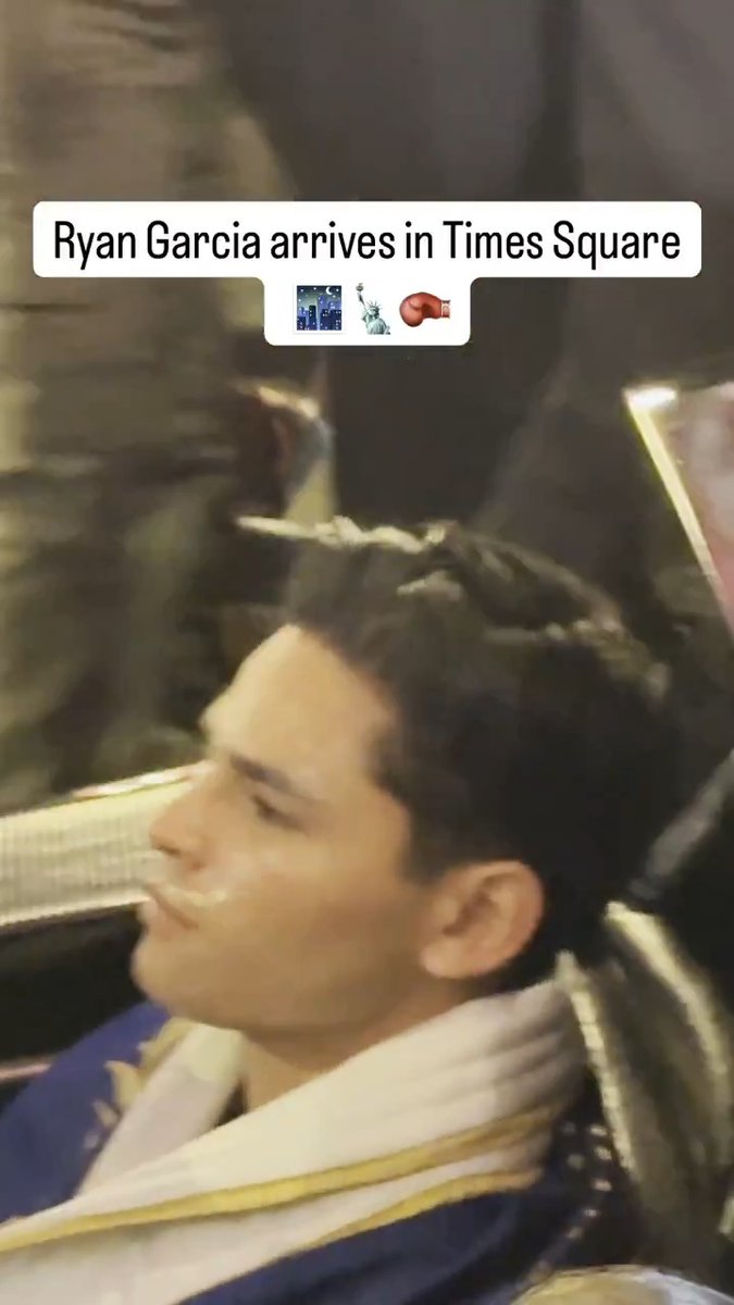 Ryan Garcia drove the Batmobile to his fight against Rolly Romero in Times Square