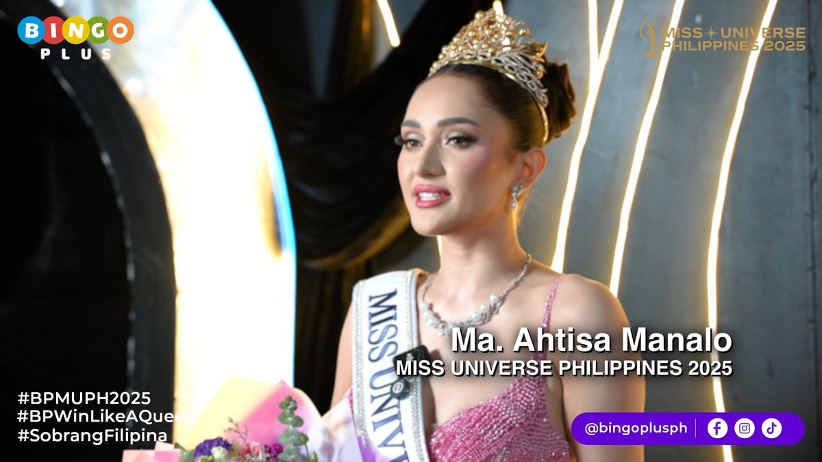BingoPlus Exclusive Backstage Interview for Miss Universe Philippines 2025, Ma. Ahtisa Manalo! 💜 #BPMUPH2025 #SobrangFilipina #BPWinLikeAQueen