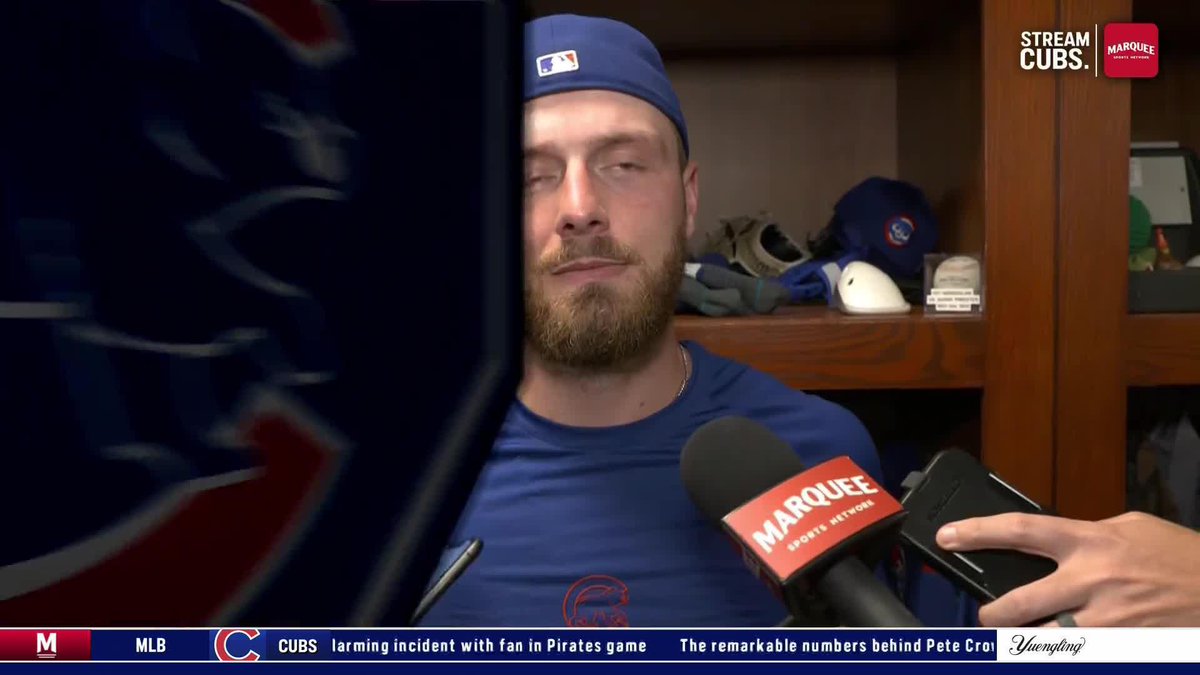 Michael Busch speaks on hitting his first career grand slam!