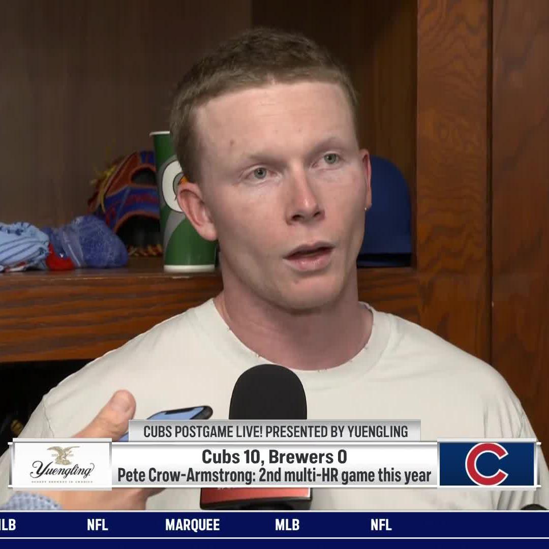 "It's so easy to hit in this lineup." PCA credits his hitting success to the bolstered Cubs roster 👏