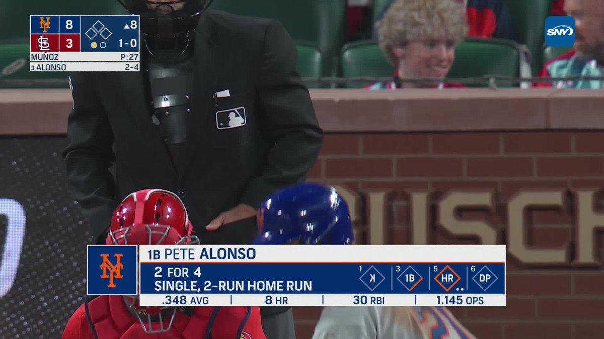 "The British are coming!" Keith had to steal Gary's binoculars to read Pete Alonso's batting average on the scoreboard 😂