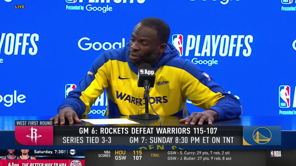 "He means so much to this league. He means so much to me" ❤️ Draymond Green took a moment to show love to Coach Popovich and express how much his former Team USA HC meant to him personally
