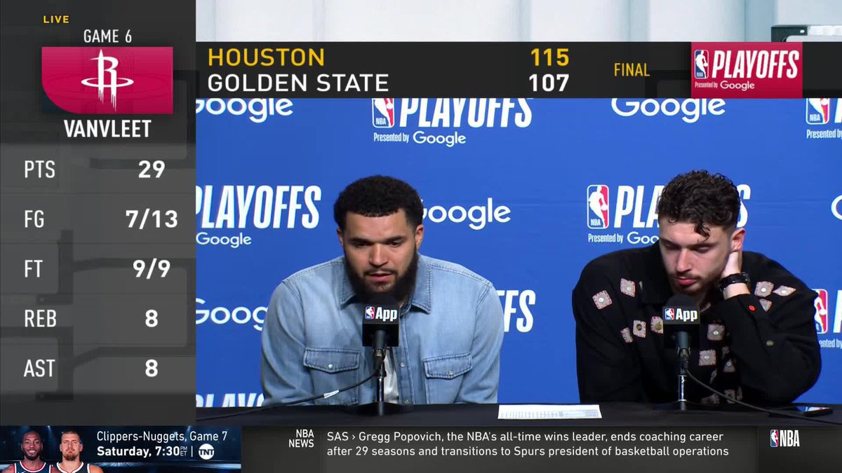 "As a guy that's been there, we have enough to get it done [...] but we gotta stay focused and do it 1 more time" 🗣️ Fred VanVleet looks forward to the challenge of reaching the team's full potential