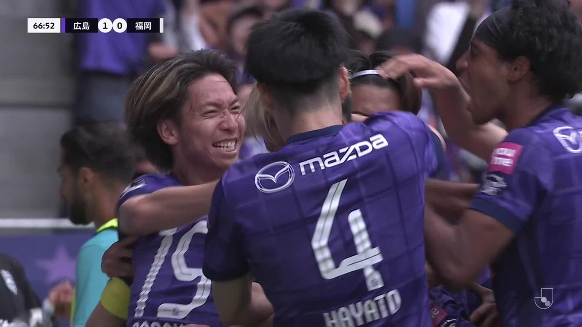 広島3試合ぶりのゴールは #加藤陸次樹 🏹 🎦 ゴール動画 🏆 明治安田Ｊ１リーグ 第14節 🆚 広島vs福岡 🔢 1-0 ⌚️ 67分 ⚽️ 加藤 陸次樹（広島) #Ｊリーグ