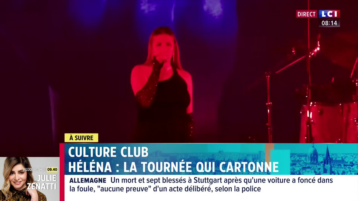 🎶 La tournée de la chanteuse Hélena cartonne 📺 @LaMatinaleLCIWE avec Anne-Chloé BOTTET