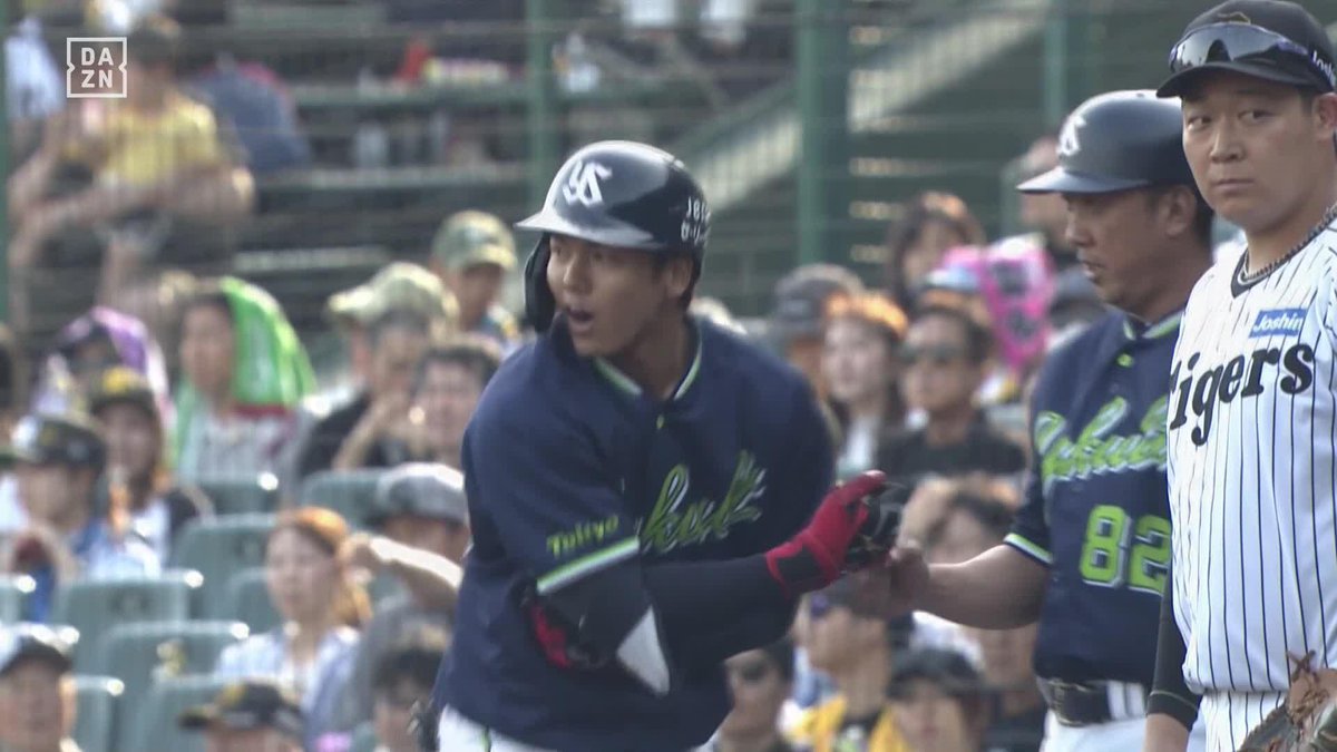 這い上がってきた 育成出身プロ3年目 橋本星哉がプロ初安打 ⚾プロ野球(2025/5/3) 🆚阪神×ヤクルト 📱Live on DAZN #オレをみろ #swallows