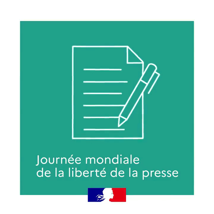 La France 🇫🇷 réaffirme, en cette Journée mondiale de la #libertédelapresse, son attachement à une presse libre et condamne les violences contre les journalistes, les censures et les manipulations de l’information. Déclaration ➡️