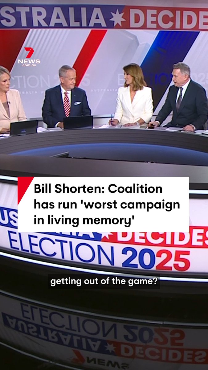The Coalition has run “the worst campaign in living memory," former Labor leader Bill Shorten says. Special coverage on Channel 7 and 7plus. #labor #liberal #coalition #election #auspol #ausvotes #7NEWS