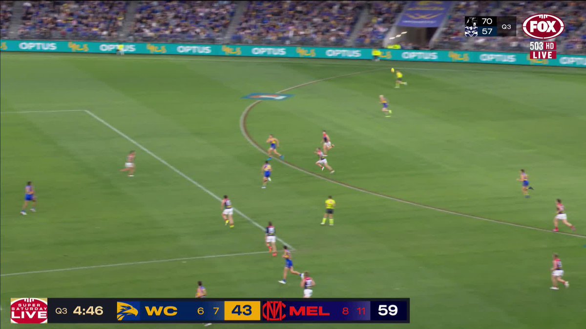 Bo Allen with a moment to forget on debut with Jack Viney extending the lead 📺 Watch #AFLEaglesDees LIVE on ch. 503 or stream on Kayo: ✍️ BLOG 🔢 MATCH CENTRE