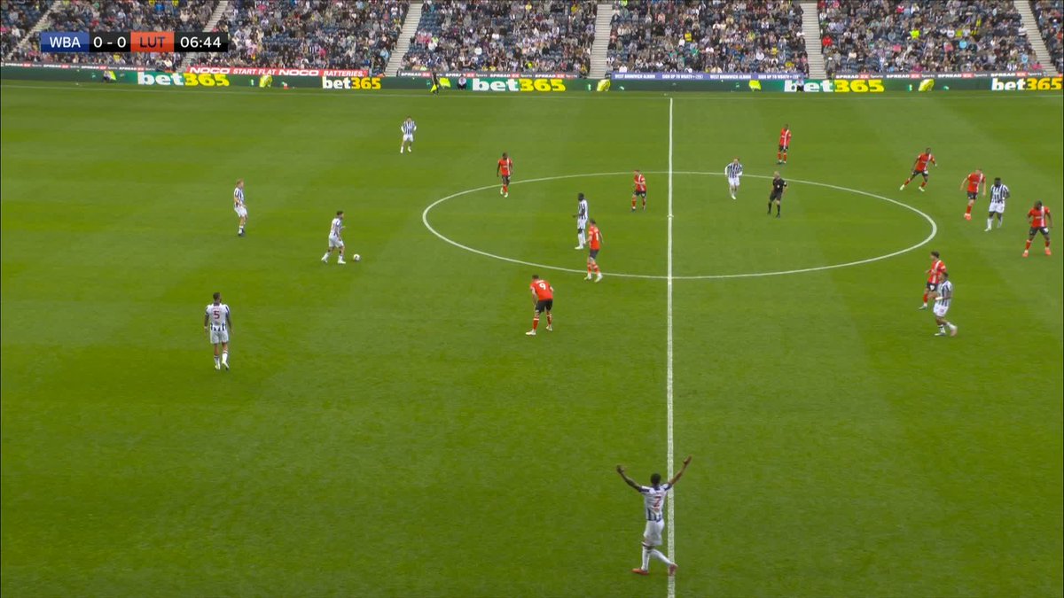 Luton are in trouble as an early West Brom goal means they are currently in the relegation zone 😳⚽️