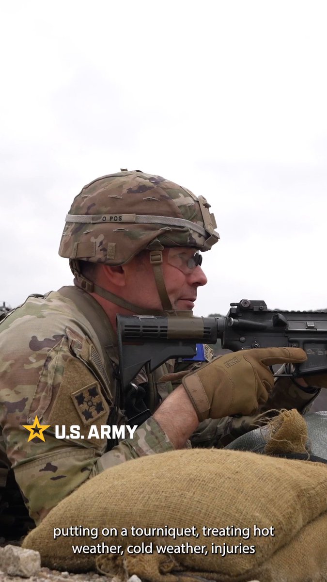 Soldiers with 2nd Infantry Division vying for the #E3B qualification (which includes the Expert Infantryman Badge, Expert Soldier Badge, and Expert Field Medical Badge) conduct Tactical Combat Casualty Care training.
