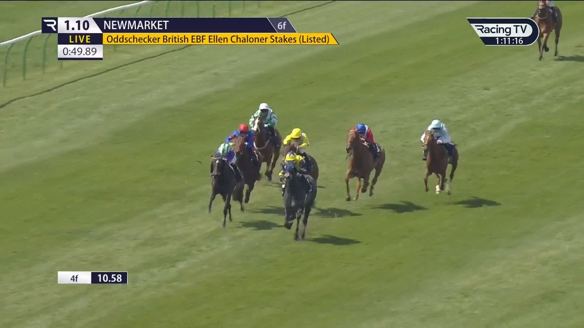 Listed breakthrough! Tiger Bay (Harry Angel) finishes strongly on her reappearance to land the oddschecker British EBF Ellen Chaloner Stakes for the Henry Candy team