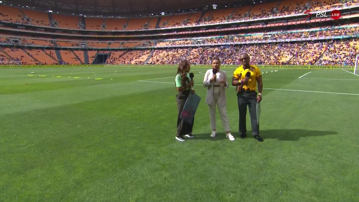 Nomzamo and Zamani Mbatha from Shaka Ilembe take on the #SowetoDerby 🙌 📺 Stream #BetwayPrem on DStv: