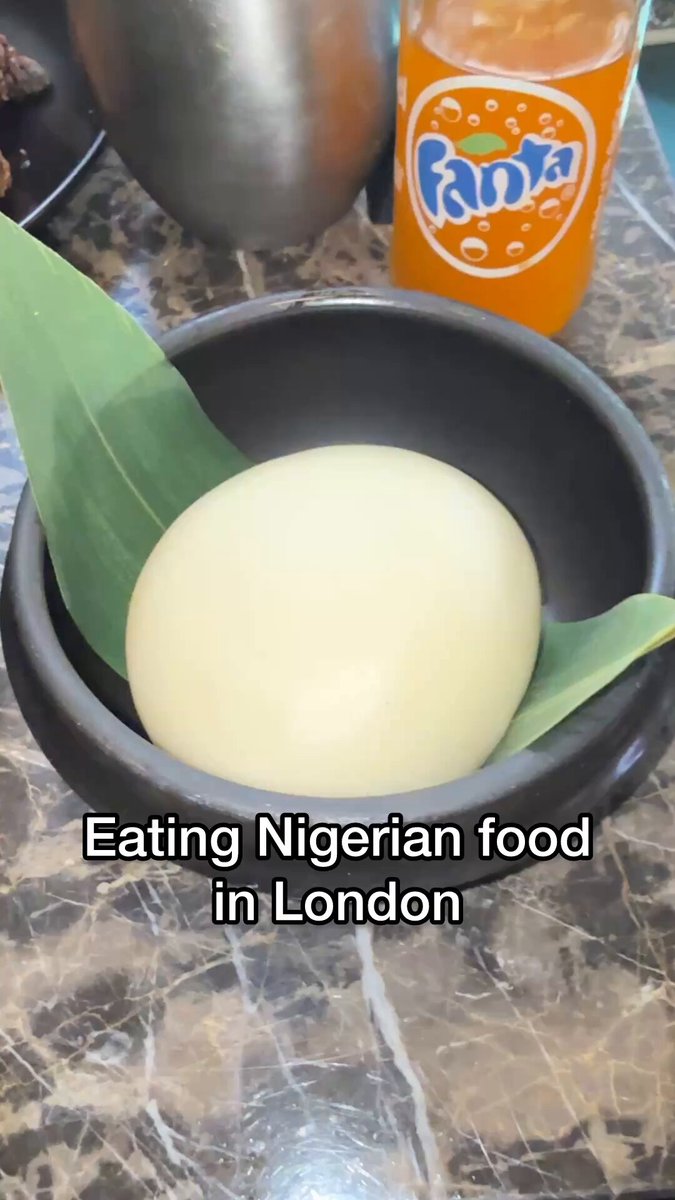 Eating Nigerian food in London