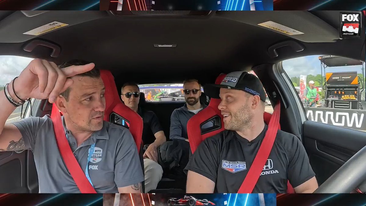 He says this is his "crashiest track."🕷️🏁 Felix Rosenqvist takes Will Buxton, James Hinchcliffe and Townsend Bell on a lap around Barber Motorsports Park! Meyer Shank Racing | #INDYCAR