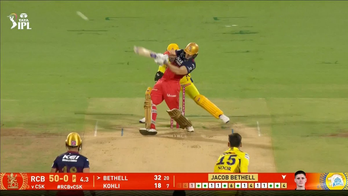 99-metre six from Jacob Bethell 🤯