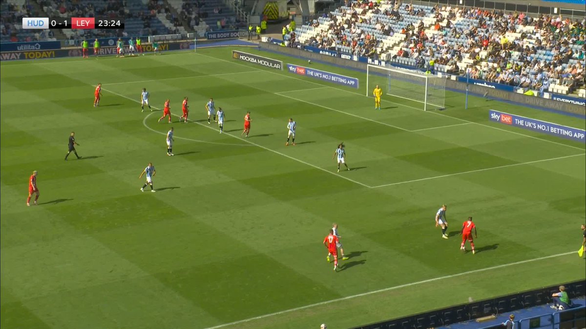 Huddersfield goalkeeper Jacob Chapman won't want to see this again as his own goal means Leyton Orient take a two-goal lead 😬🧤
