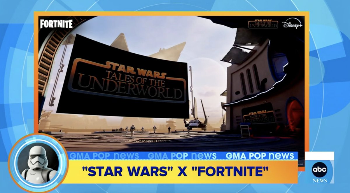 This May the 4th, Disney and Epic have launched their most expansive Star Wars collaboration yet in Fortnite with the first debut of a Disney+ series in a game. Players can now experience an in-game screening of "Star Wars: Tales of the Underworld."