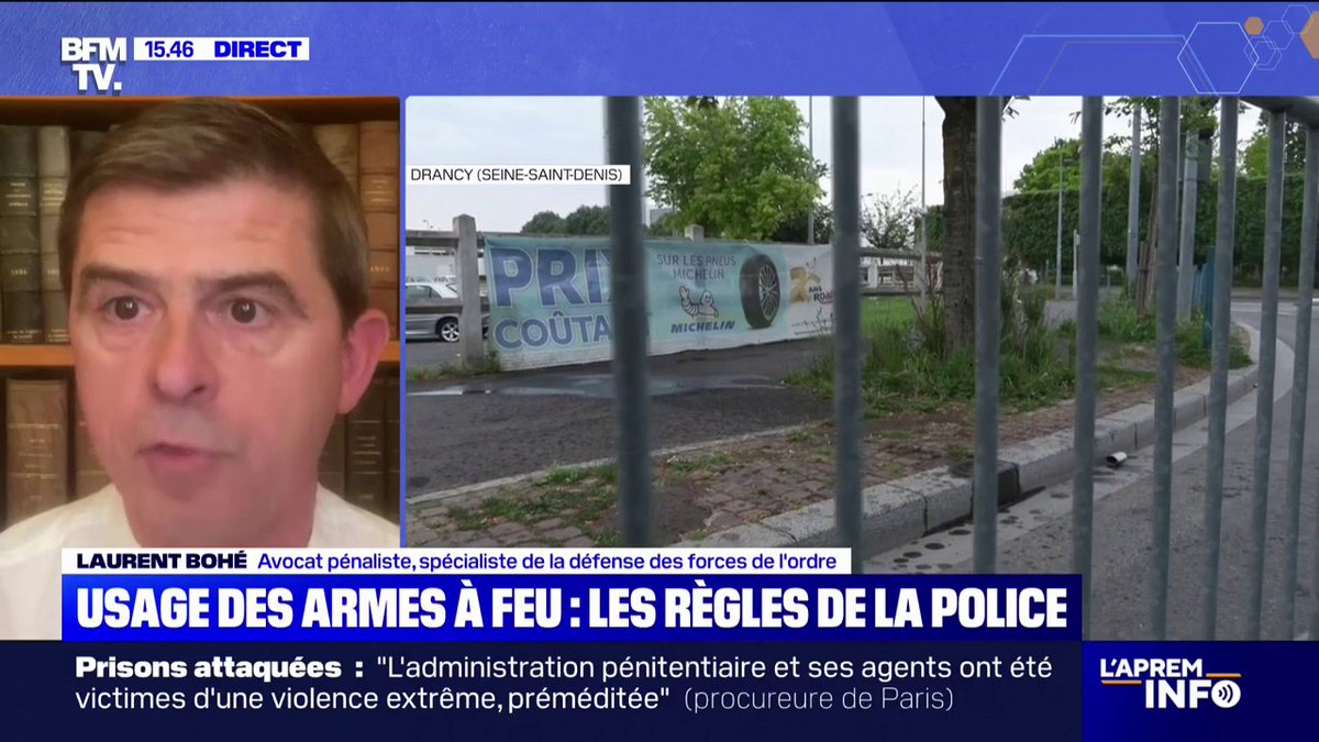 Refus d'obtempérer à Drancy: "Manifestement, ces deux policiers étaient en danger", explique Laurent Bohé, avocat pénaliste