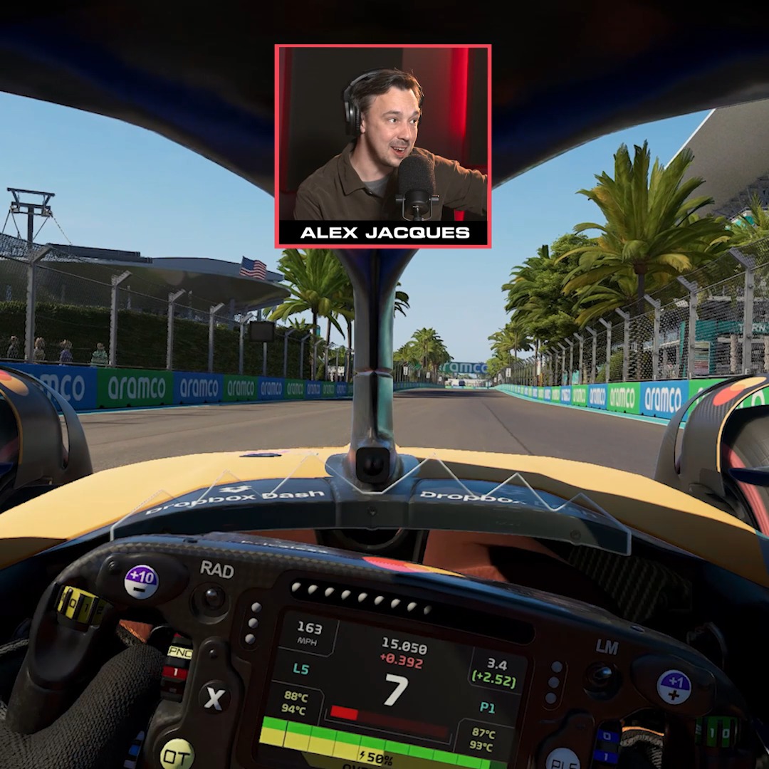 Witness the sights of the #MiamiGP from the seat of Oscar Piastri's McLaren, with LIDAR providing more detail than ever before 🌴🌴 More #F125 gameplay: