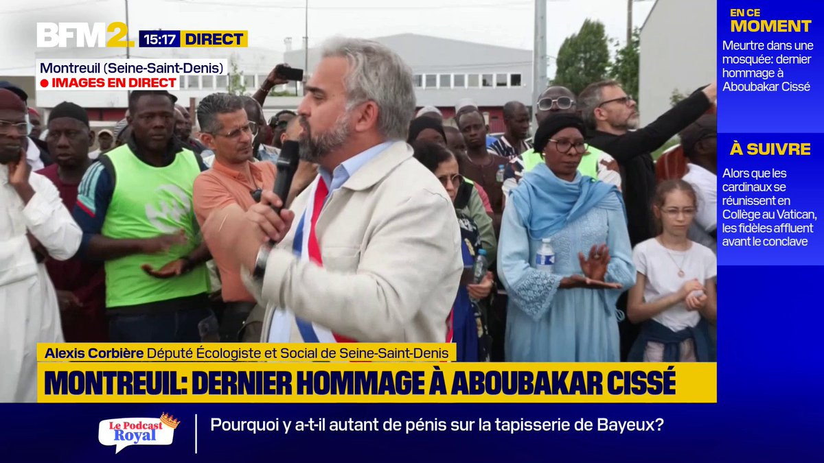 Meurtre dans une mosquée: Alexis Corbière, député Écologiste et social de Seine-Saint-Denis, regrette la réaction de Bruno Retailleau, ministre de l'Intérieur #BFM2