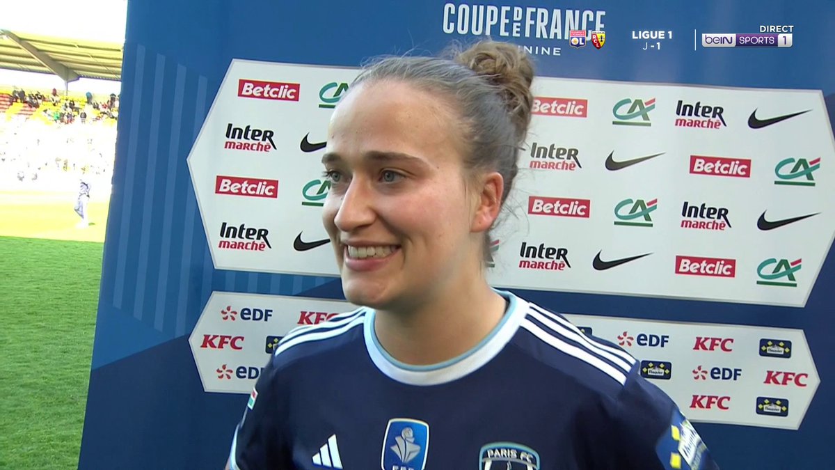 🇫🇷 #CoupeDeFrance Féminine 💬Théa Greboval (Paris FC Féminines) : "On mérite ce titre. C'est le week-end rêvé pour le club !" #PSGPFC