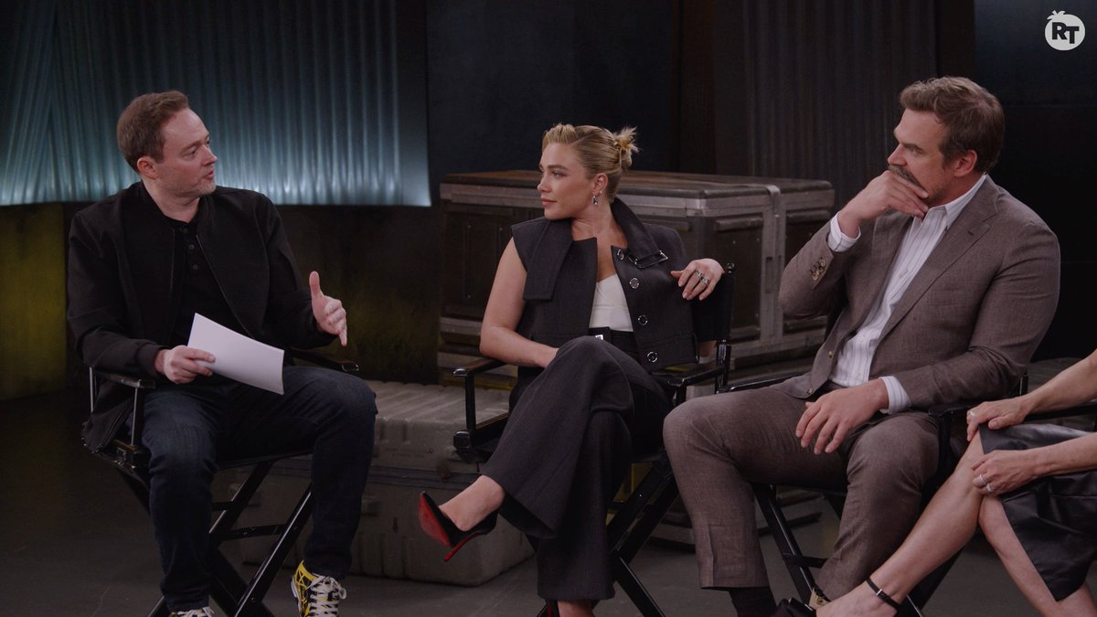 The cast of #Thunderbolts* share their reactions to seeing Sebastian Stan on set as Bucky Barnes.