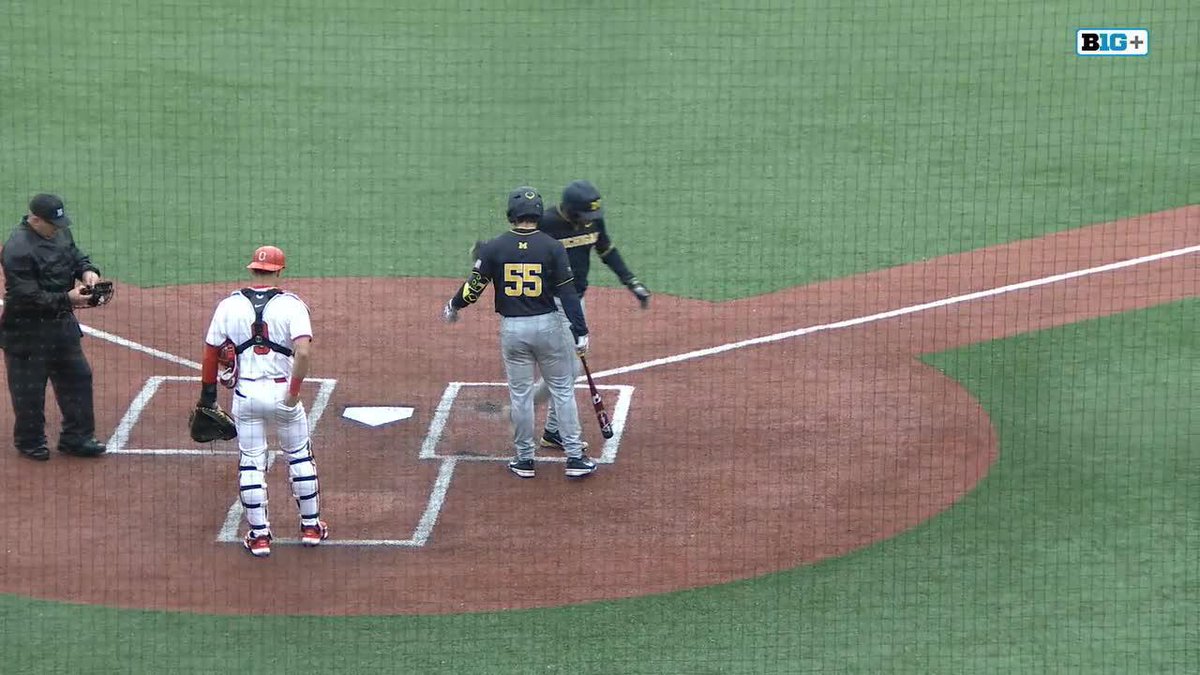 Robert Hamchuk homers to extend Michigan Baseball's lead over Ohio State, 22-0 😳 #B1GBaseball on B1G+ 💻