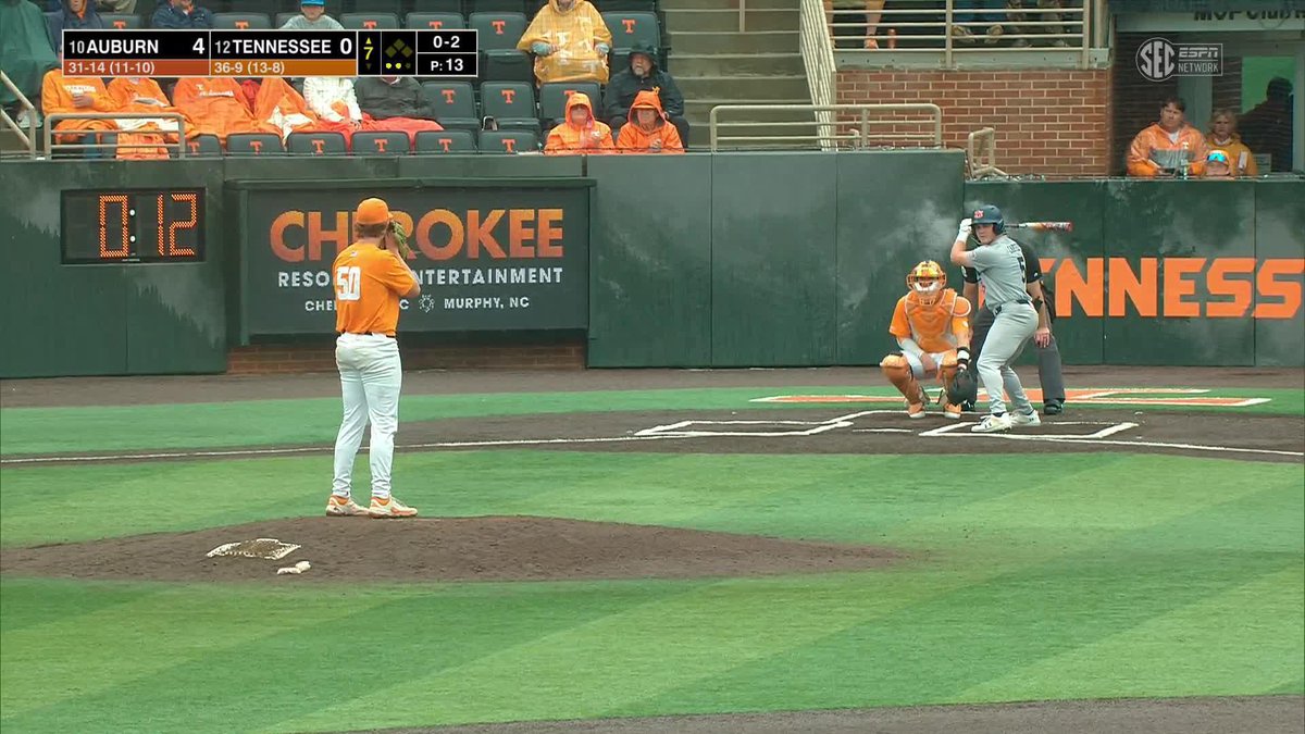 Back-to-back Ks for Franklin to cap a 1-2-3 frame! ๐บ (SECN+) #GBO // #BeatAuburn