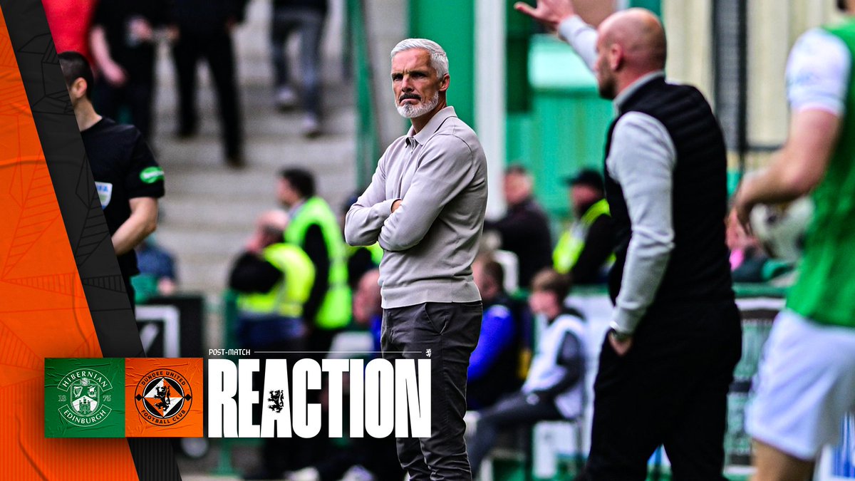 ▪️ Slow start costly and frustrating ▪️ Subs made desired impact ▪️ Ran out of steam in closing stages ▪️ Collective push needed to finish strongly Post-match reaction from #DUFC Manager Jim Goodwin following this afternoon's William Hill Premiership defeat at Easter Road 🗣️👇